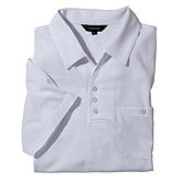 Polo Hemd mit elastischem Bund bgelfrei | Farbe wei