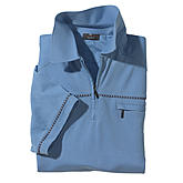 Polo Hemd mit elastischem Bund bgelfrei | Farbe rauchblau