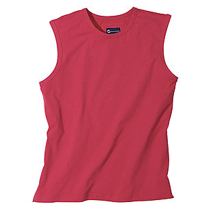 Achsel Shirt Baumwolle | Farbe rot