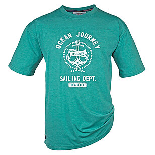 BRIGG | Pflegeleichtes T-Shirt | Print Ocean Journey | Grn