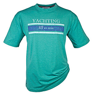 BRIGG | Pflegeleichtes T-Shirt | Print Yachting | Grn