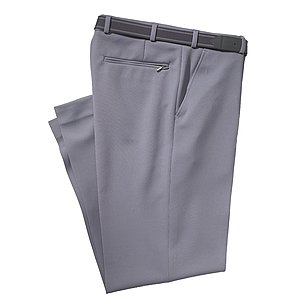 Bgelfreie pflegeleichte Allround Hose | Dehnbund mit elastischem Grtel | Farbe grau