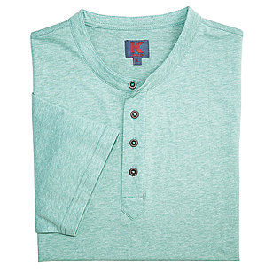 Kimmich | Henley-T-Shirt mit Knopfleiste | Pflegeleicht | Farbe grn