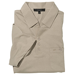 Polo Hemd mit elastischem Bund bgelfrei | Farbe sand