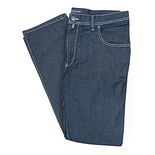 Pionier sportive | Jeans Five-Pocket | Kurze Leibhhe | Modell Thomas | Dunkelblau