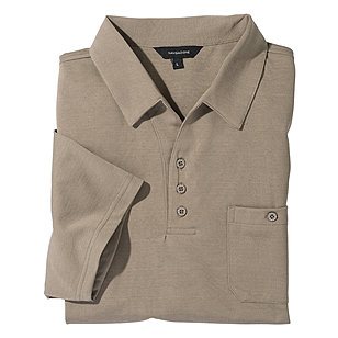 Polo Hemd mit elastischem Bund bgelfrei | Farbe khaki