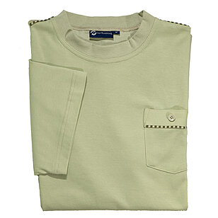 T-Shirt mit Brusttasche | Pflegeleicht und Bgelfrei | Khaki