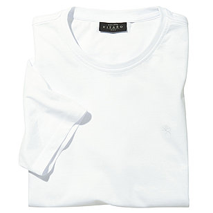 Kitaro | Uni T Shirt Baumwolle | Farbe wei
