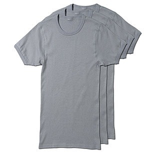 Im gnstigen 3er Pack | Unterhemd Feinripp 1/4-Arm | Farbe hellgrau