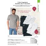 T-Shirt Doppelpack, Rundhals oder V-Ausschnitt