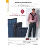 Ausstatterjeans mit Bundfalte