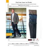 Flat-Front Jeans von Pionier