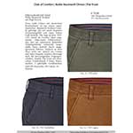 Club of Comfort Noble Baumwoll-Chinos Flat Front