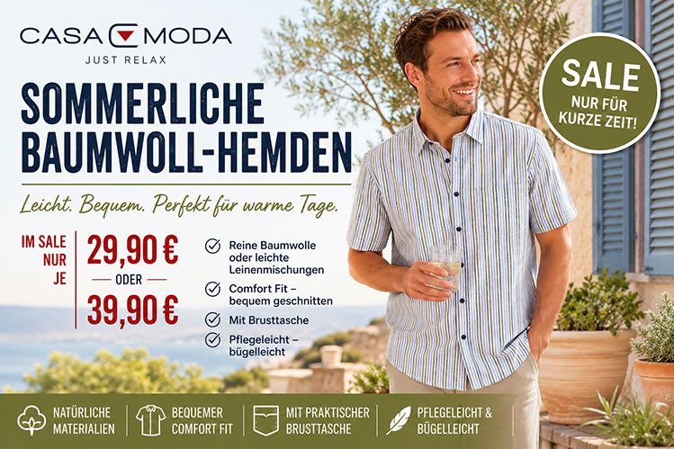 Zeitlose Herrenmode mit Preisvorteil