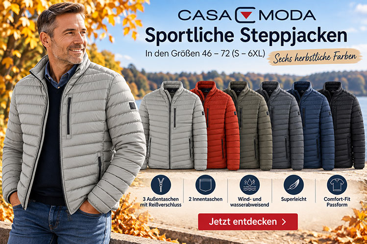 Zeitlose Herrenmode mit Preisvorteil