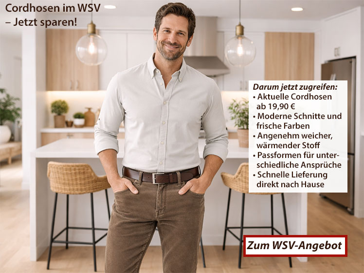 Wintermode, die sitzt Cordhosen im Angebot! Drau�en wird es frostig? Kein Problem unsere Cordhosen halten Sie zuverl�ssig warm und sehen dabei richtig gut aus! Von sportlich bis klassisch nat�rlich in allen Kimmich-Gr��en, damit alles perfekt passt.