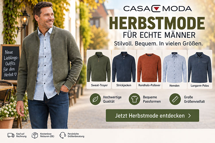 Zeitlose Herrenmode mit Preisvorteil