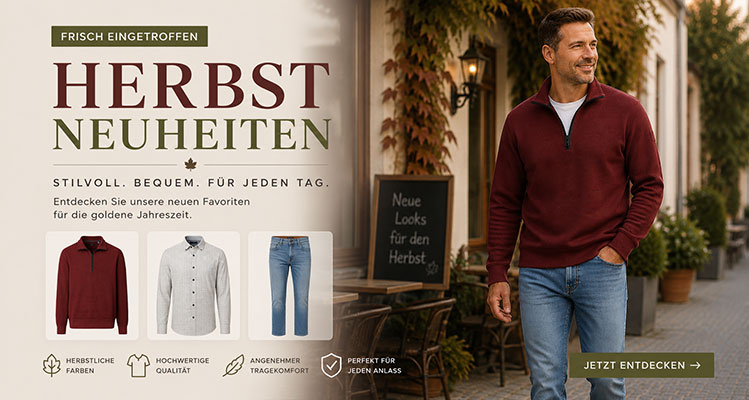Zeitlose Herrenmode mit Preisvorteil