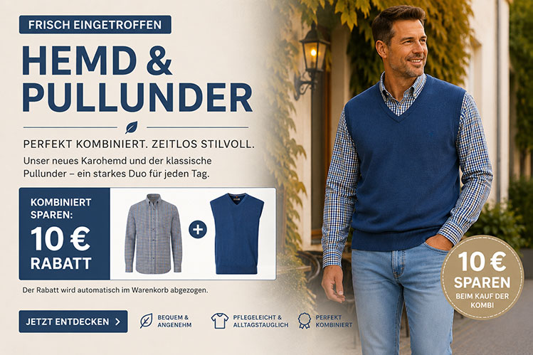 Zeitlose Herrenmode mit Preisvorteil