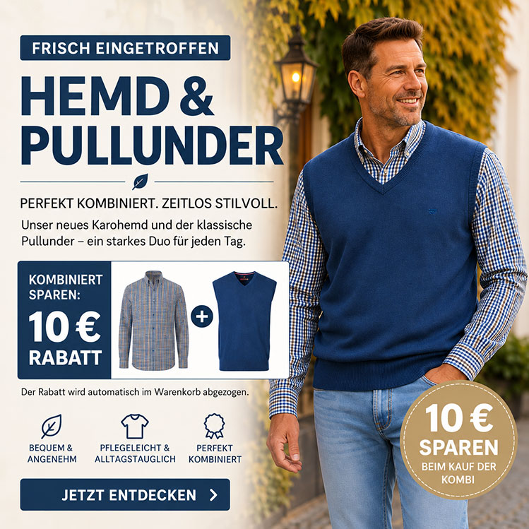 Zeitlose Herrenmode mit Preisvorteil
