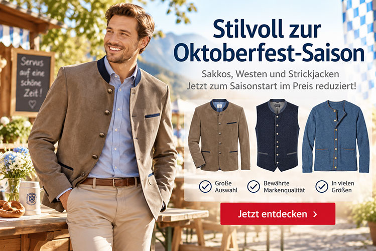 Zeitlose Herrenmode mit Preisvorteil