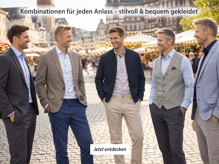 Zeitlose Herrenmode mit Preisvorteil