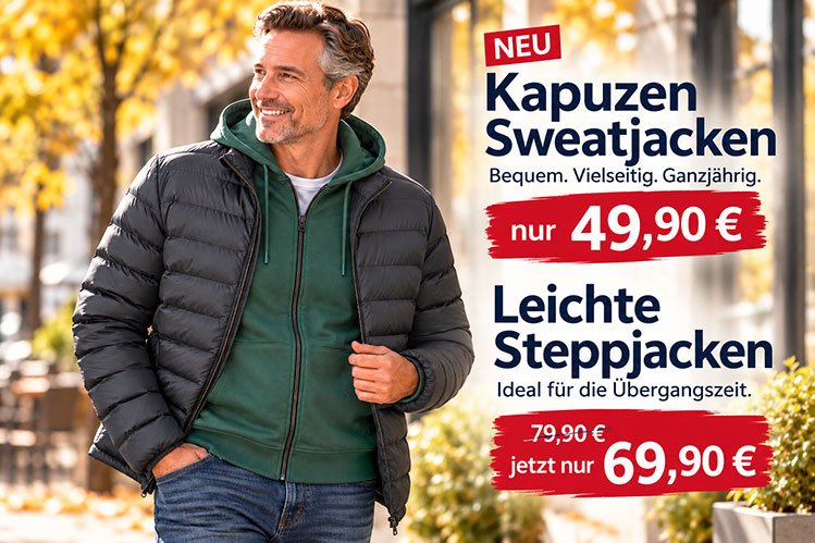 Zeitlose Herrenmode mit Preisvorteil