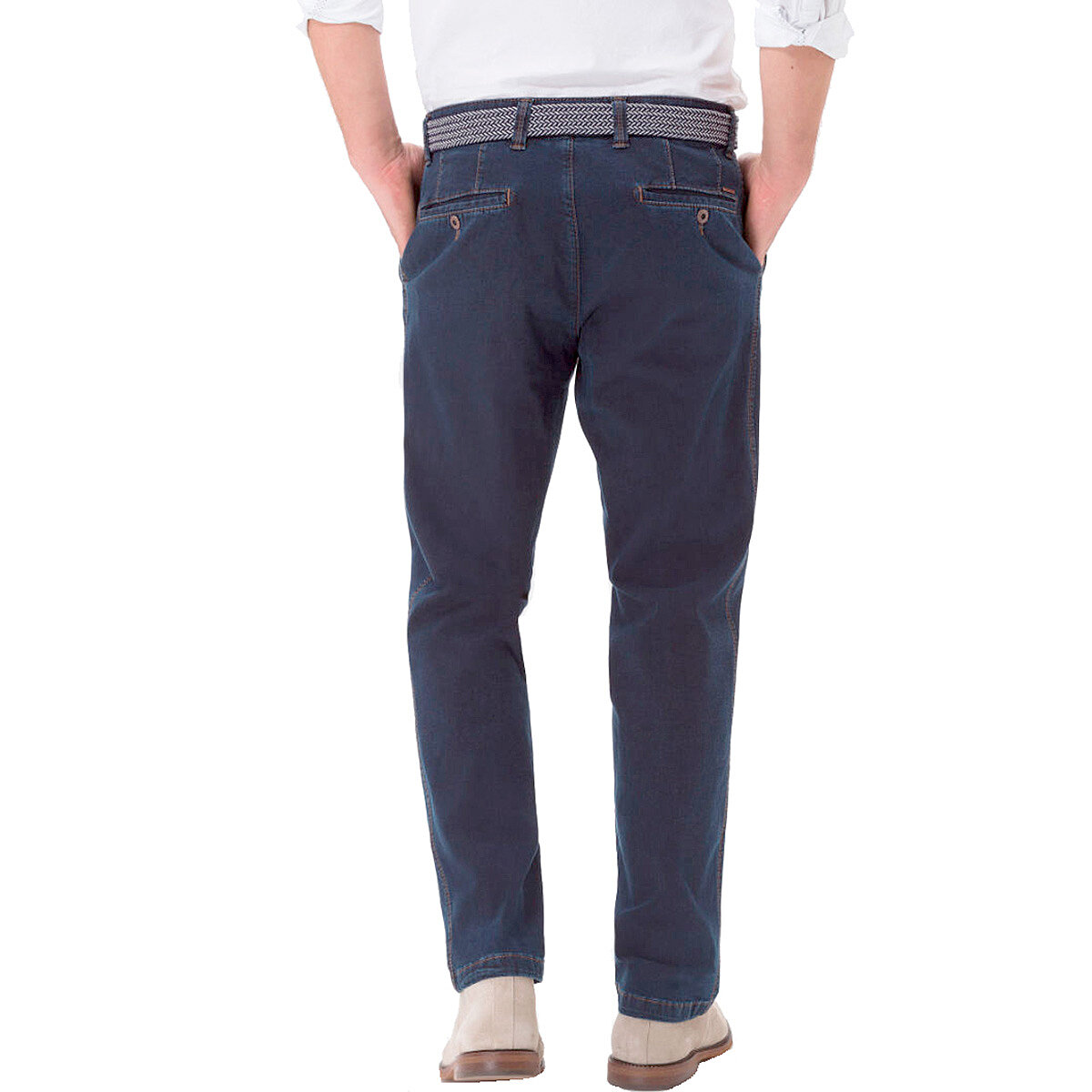 BRAX Damen Shorts Bermudas 'Style Mare' – Gabardine Aus Lyocell/Leinen, Marineblau
