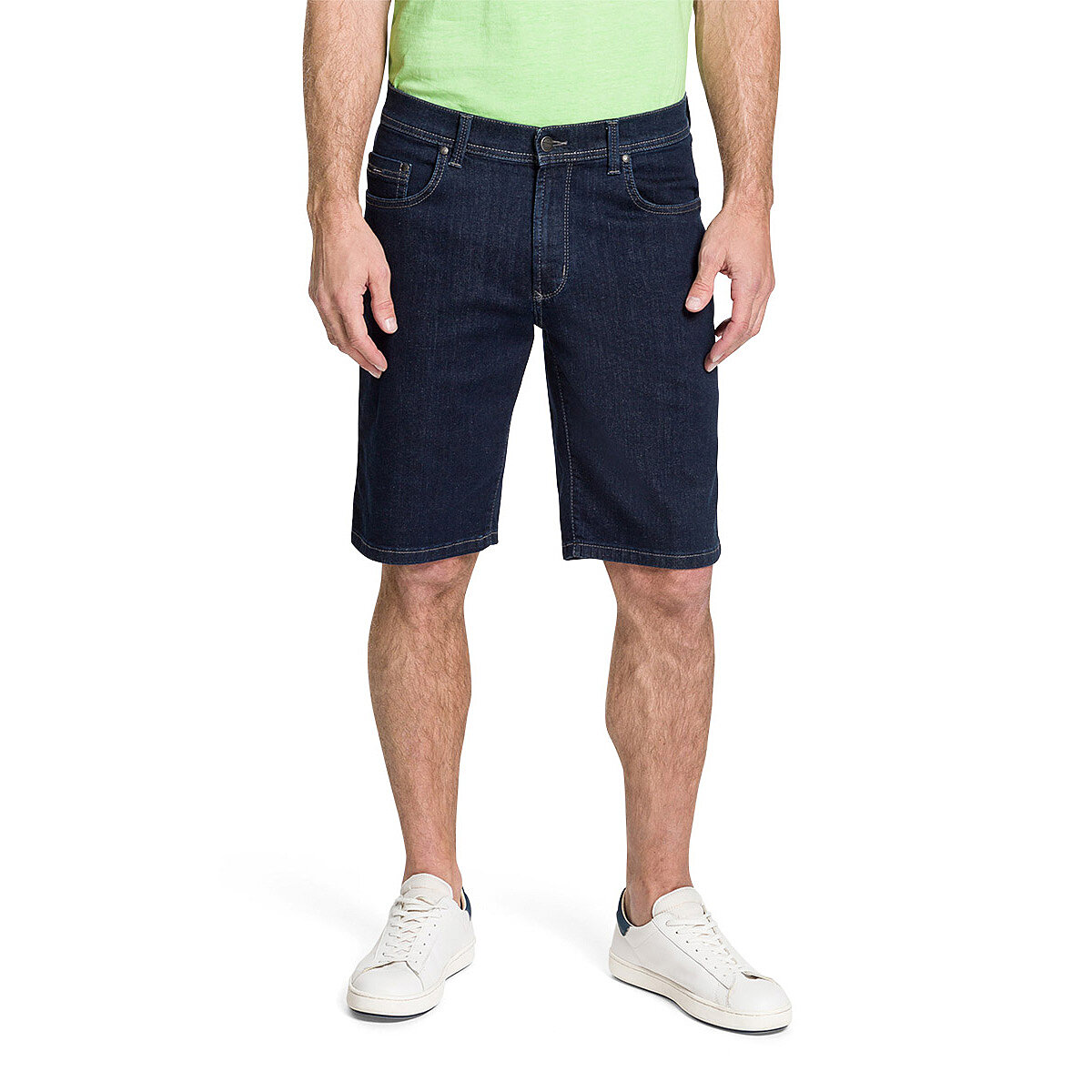 Pioneer Herren Bermuda Shorts 1339.9771.441 – Blaue Stretch-Jeansshorts Für Sommer & Frühling