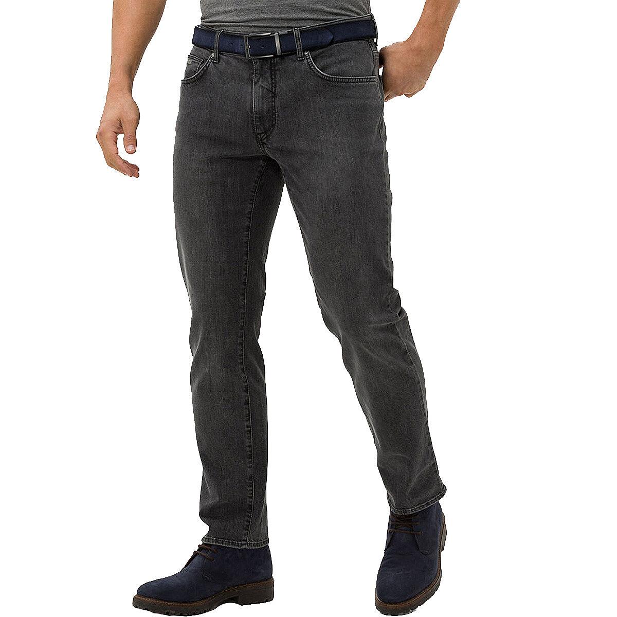 | | | Jeans Größenspezialist Cadiz | Superstretch Männermode Anthrazit Masterpiece Pocket Brax Modell 5