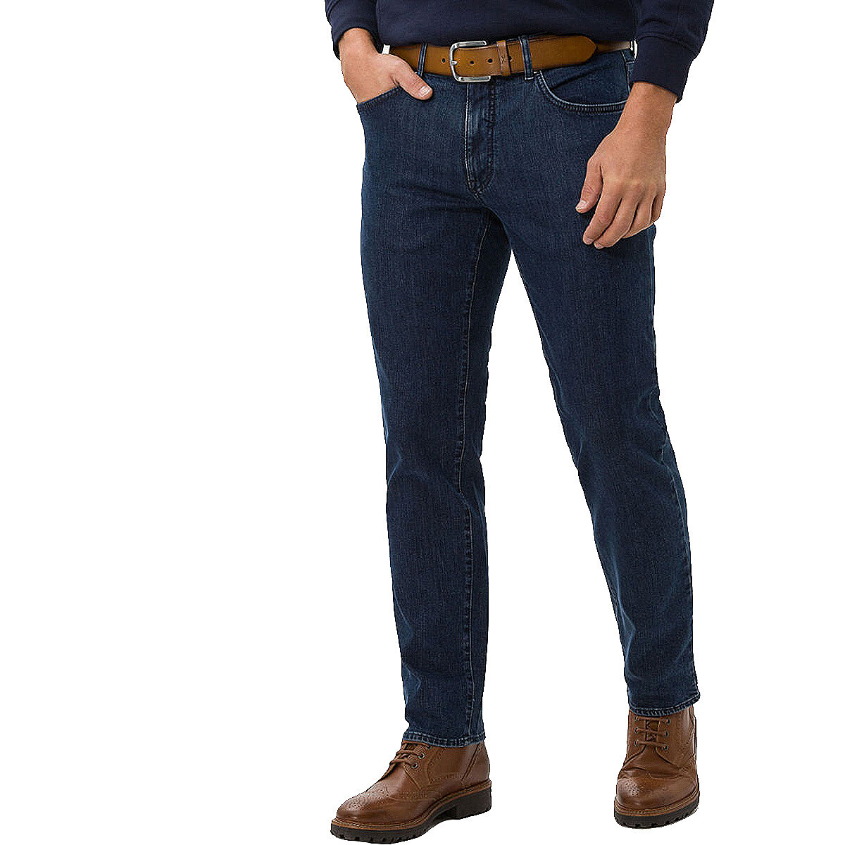 Brax Masterpiece | 5 Pocket Jeans | Modell Cadiz Superstretch | Darkblue |  Größenspezialist Männermode