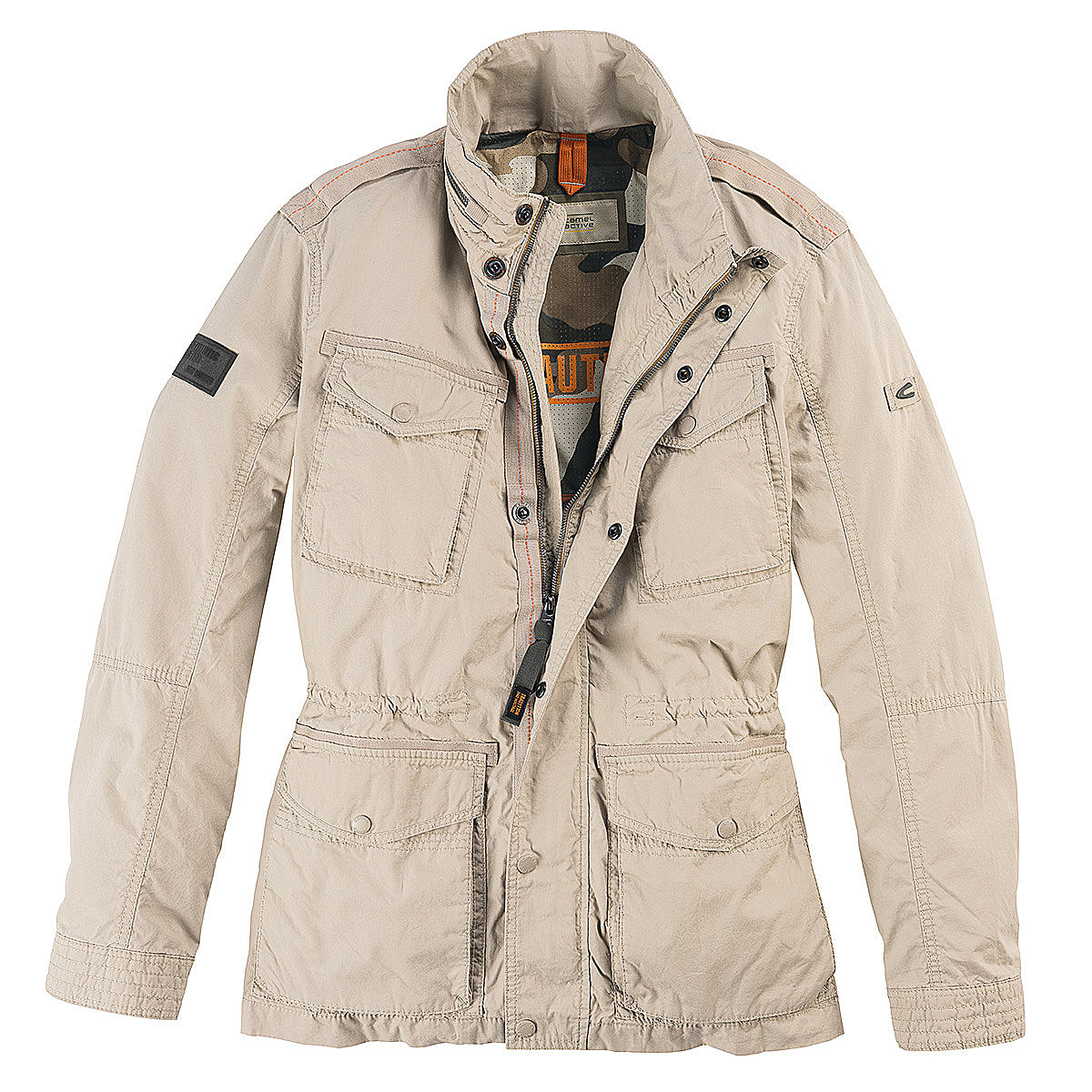 Camel active Field Jacket aus Baumwolle Farbe beige GroBenspezialist Mannermode