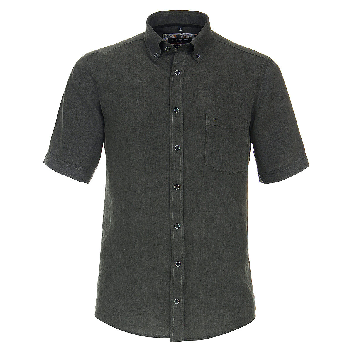 Herren Langarm Hoodie Mit Knöpfen - Baumwolle Leinen Sweatshirt Freizeithemd