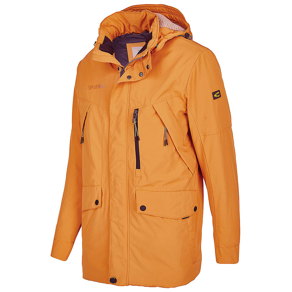 Camel active Warme Winterjacke Kapuze mit Teddyfutter Terra
