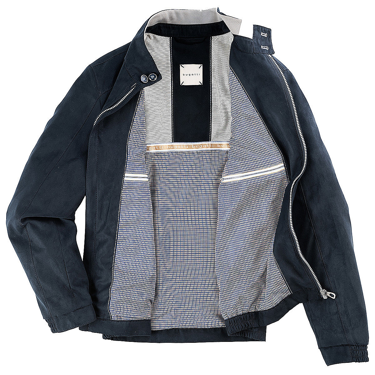 Bugatti | Mikrovelour-Blouson | Premium Suede | Marine 