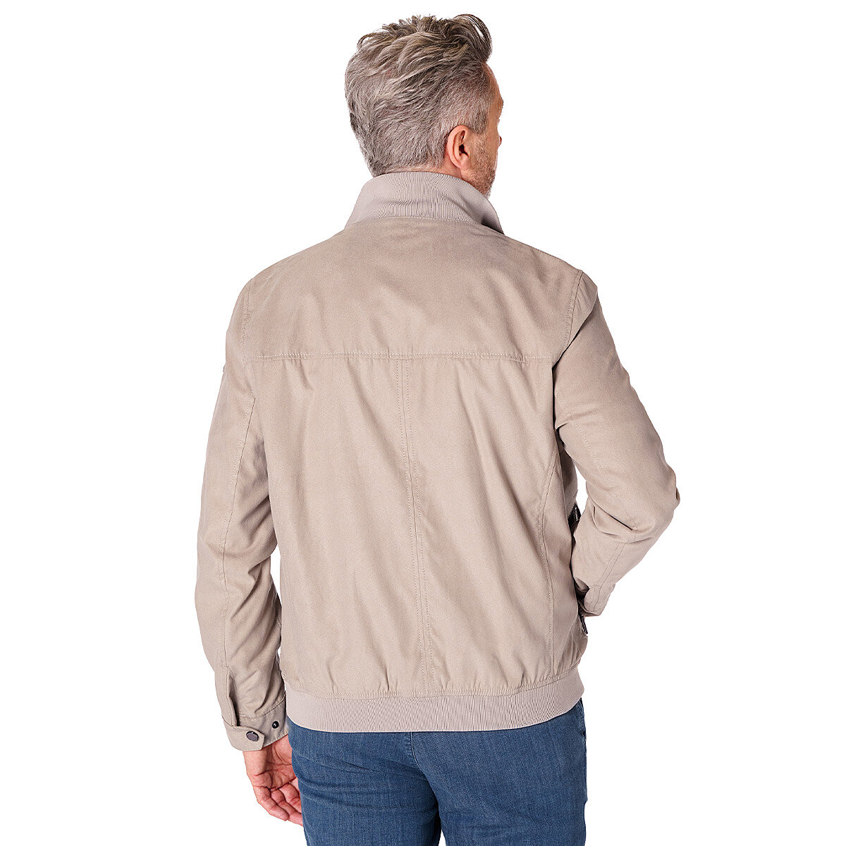Bugatti | Mikrovelour-Blouson | Premium Suede | Beige 