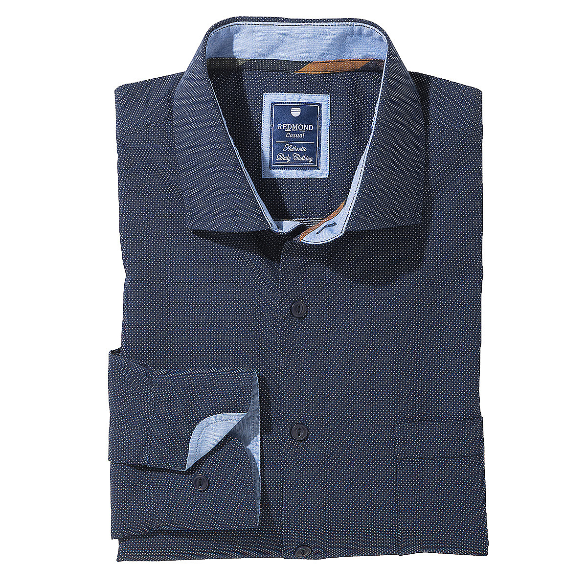 Herren Jeanshemd Langarm - Cowboy-Style Mit Kent-Kragen - Business Casual Hemd Mit Taschen