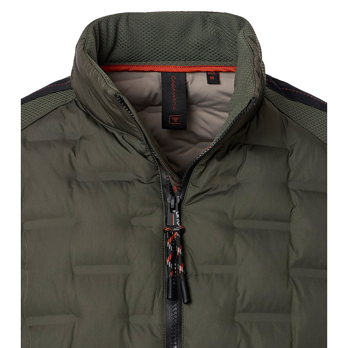 Casa Moda Steppjacke im Material-Mix Stepp mit Softshell Oliv