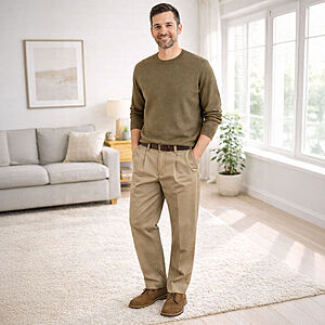 Elastische Thermo Hose mit Nano Care Fleckschutz