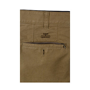 Club of Comfort | Elegante Flat Front Hose | Pima Cotton Baumwolle | Khaki