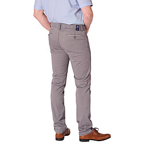 Club of Comfort | High-Stretch Baumwollhose | Swing-Pocket | Sommerleicht | Grau