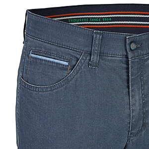 Club of Comfort | Baumwollhose | High-Stretch | Swing-Pocket | Blau