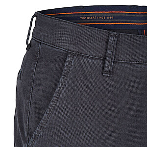 Club of Comfort | Noble Baumwoll-Chinos | Flat Front | Dunkelblau