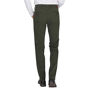 Club of Comfort | Noble Baumwoll-Chinos | Flat Front | Grn