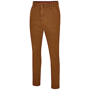 Club of Comfort | Noble Baumwoll-Chinos | Flat Front | Cognac