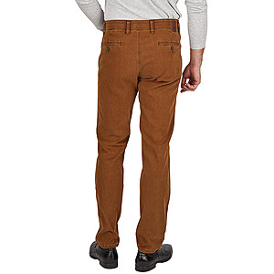 Club of Comfort | Noble Baumwoll-Chinos | Flat Front | Cognac