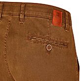 Club of Comfort | Noble Baumwoll-Chinos | Flat Front | Cognac