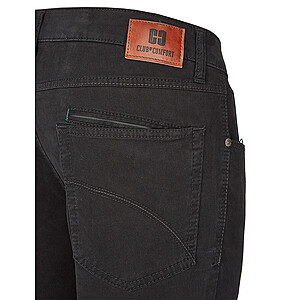 Club of Comfort | Edle 5-pocket Baumwoll-Hose Pima Cotton | Schwarz