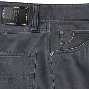 Club of Comfort | Edle 5-pocket Baumwoll-Hose Pima Cotton | Grau