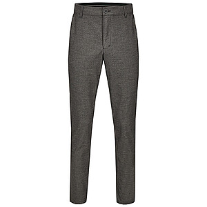 Club of Comfort | Mnner-Hose in moderner Wool-Optik | Grau strukturiert